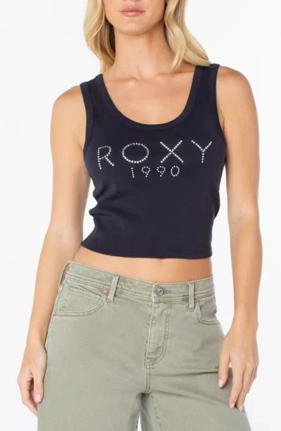 Roxy Shine Bright Rib Tank In Blue