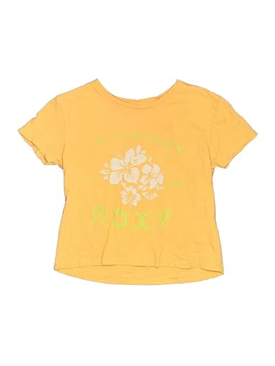 Pre-owned Roxy Kids' Short Sleeve T-shirt In Yellow