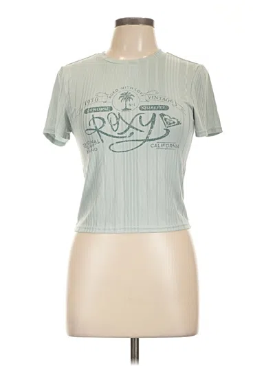 Pre-owned Roxy Short Sleeve T-shirt In Blue