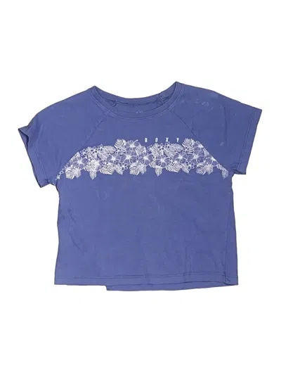 Pre-owned Roxy Kids' Short Sleeve T-shirt In Blue