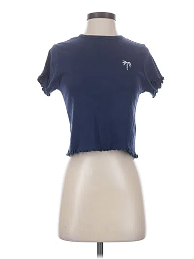 Pre-owned Roxy Short Sleeve T-shirt In Blue