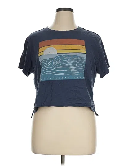 Pre-owned Roxy Short Sleeve T-shirt In Blue