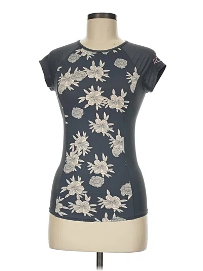 Pre-owned Roxy Short Sleeve T-shirt In Gray
