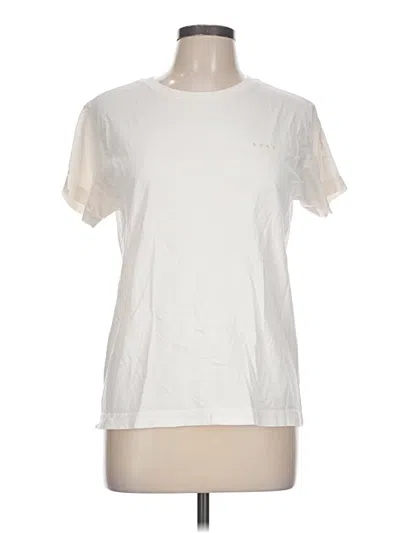 Pre-owned Roxy Short Sleeve T-shirt In Ivory