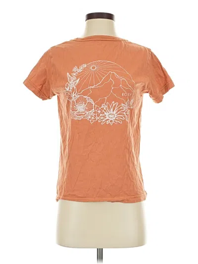 Pre-owned Roxy Short Sleeve T-shirt In Orange