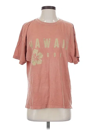 Pre-owned Roxy Short Sleeve T-shirt In Pink
