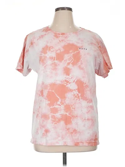 Pre-owned Roxy Short Sleeve T-shirt In Pink