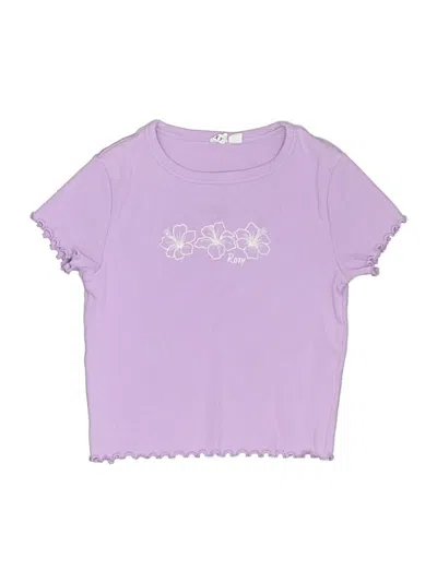 Pre-owned Roxy Kids' Short Sleeve T-shirt In Purple