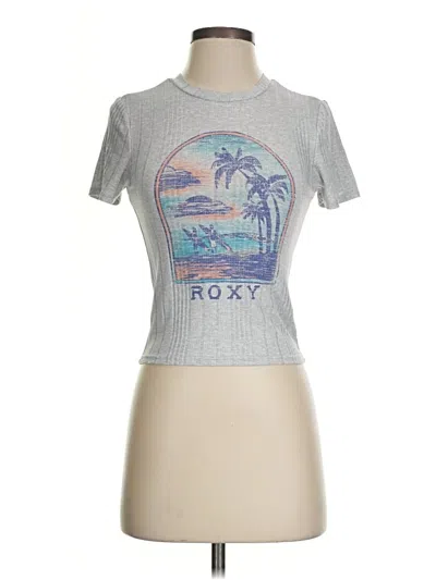 Roxy Short Sleeve T-shirt In Silver