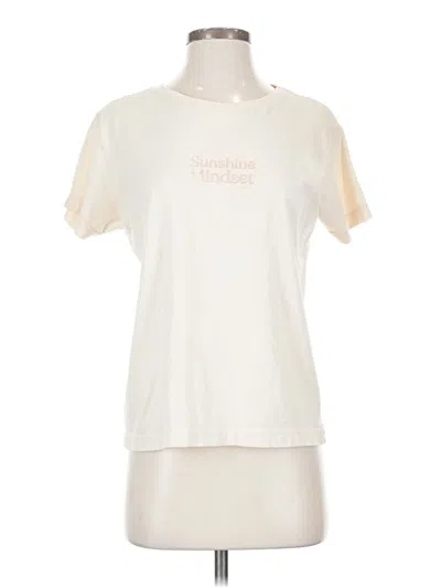 Pre-owned Roxy Short Sleeve T-shirt In White
