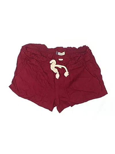 Pre-owned Roxy Shorts In Burgundy