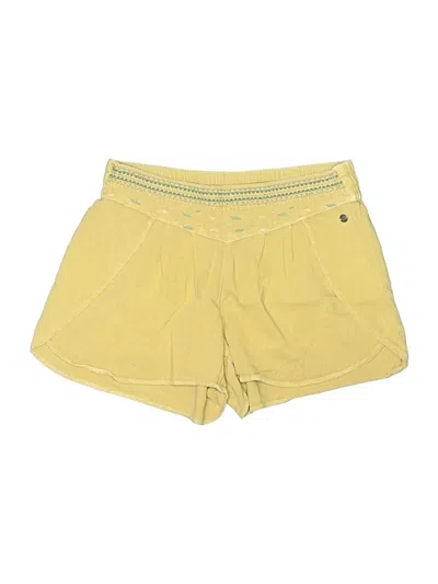 Pre-owned Roxy Shorts In Yellow