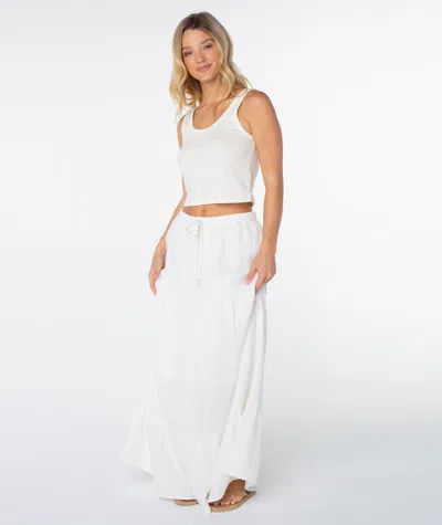 Roxy Side Street Skirt In White