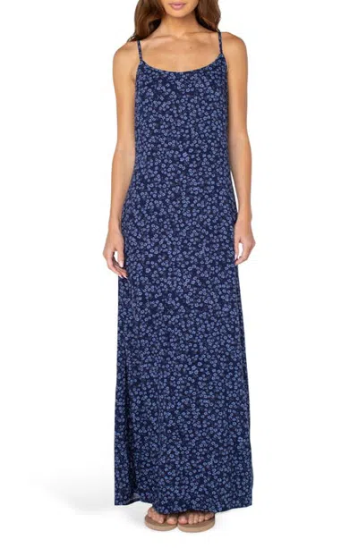Roxy Skylar Maxi Dress In Dutch Blue