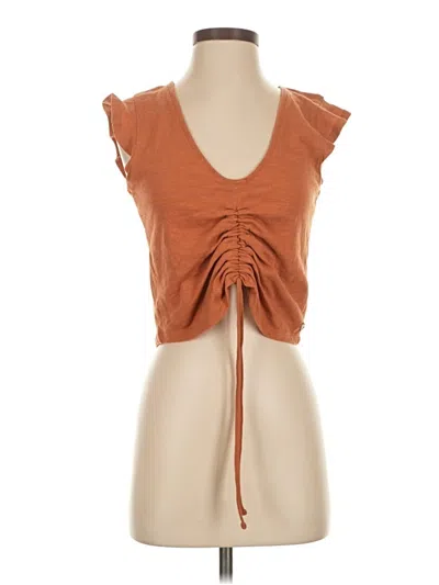 Pre-owned Roxy Sleeveless Blouse In Brown