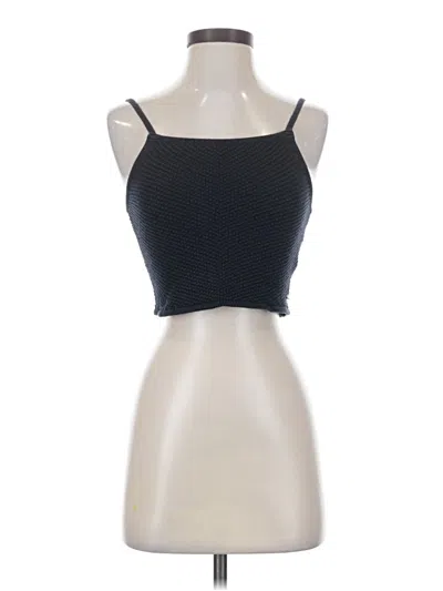 Pre-owned Roxy Sleeveless Top Black Halter Neckline Tops