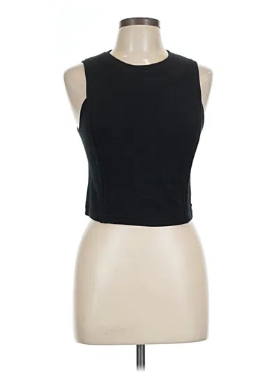 Pre-owned Roxy Sleeveless Top Black Halter Neckline Tops