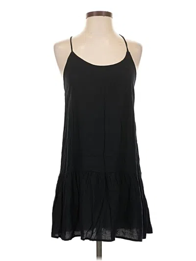 Pre-owned Roxy Sleeveless Top Black Halter Neckline Tops