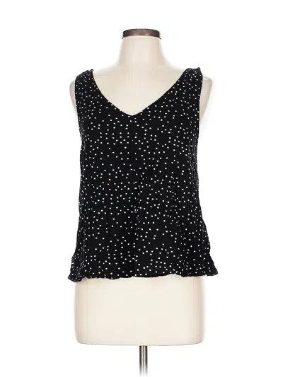 Pre-owned Roxy Sleeveless Top Black Sweetheart Neckline Tops
