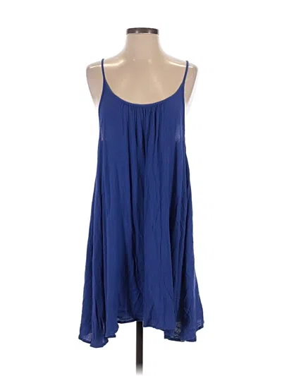 Pre-owned Roxy Sleeveless Top Blue Halter Neckline Tops