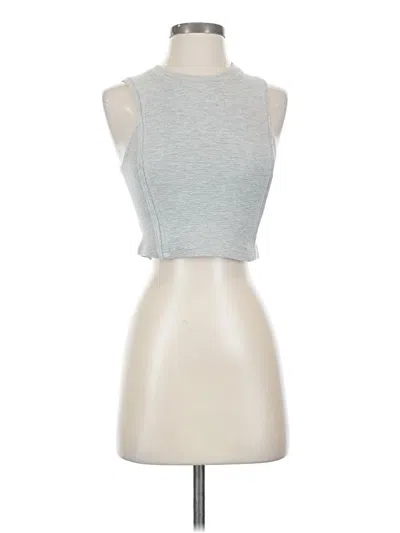 Pre-owned Roxy Sleeveless Top Gray Halter Neckline Tops