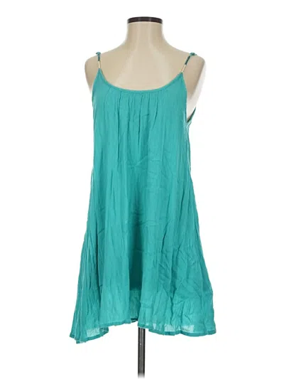 Pre-owned Roxy Sleeveless Top Green Halter Neckline Tops