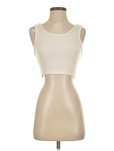 Pre-owned Roxy Sleeveless Top Ivory Strapless Neckline Tops