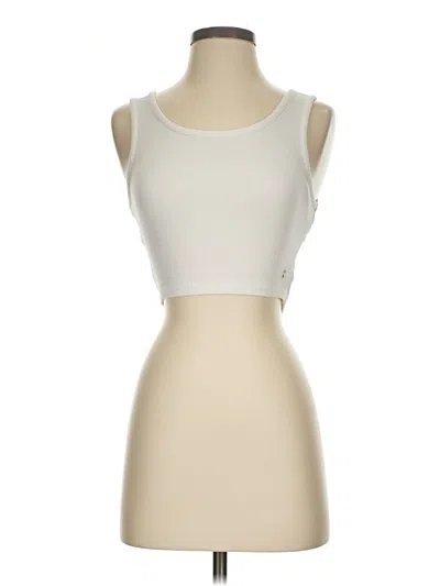 Pre-owned Roxy Sleeveless Top Ivory Strapless Neckline Tops