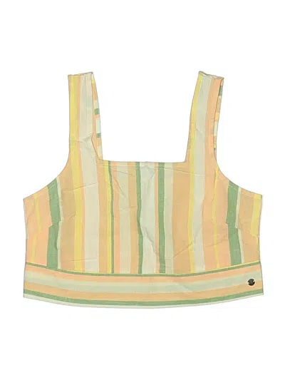 Pre-owned Roxy Sleeveless Top Orange Square Neckline Tops