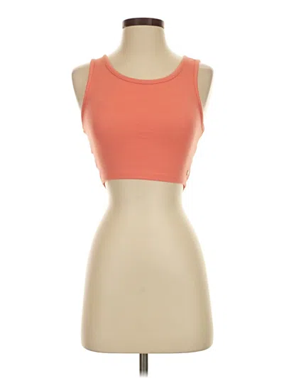 Pre-owned Roxy Sleeveless Top Orange Strapless Neckline Tops