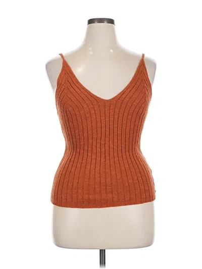 Pre-owned Roxy Sleeveless Top Orange Sweetheart Neckline Tops