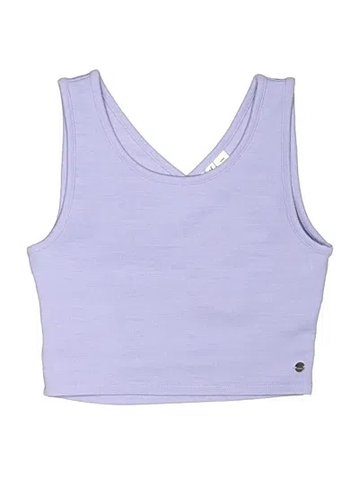 Pre-owned Roxy Kids' Sleeveless Top Purple Halter Neckline Tops