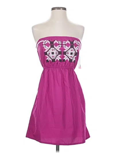 Roxy Sleeveless Top Purple Strapless Neckline Tops