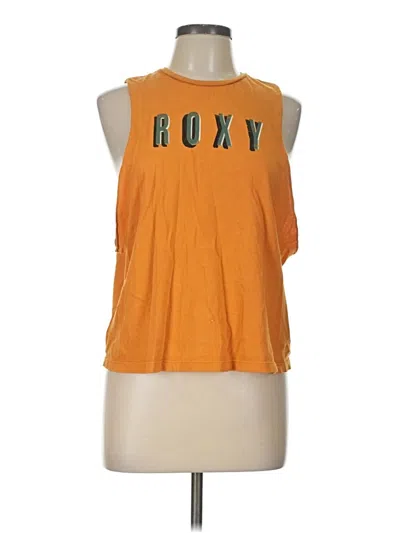 Pre-owned Roxy Sleeveless T-shirt In Orange
