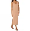 Roxy Slow Isle Midi Dress In Praline Solid In Nude