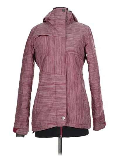 Pre-owned Roxy Snow Jacket In Burgundy