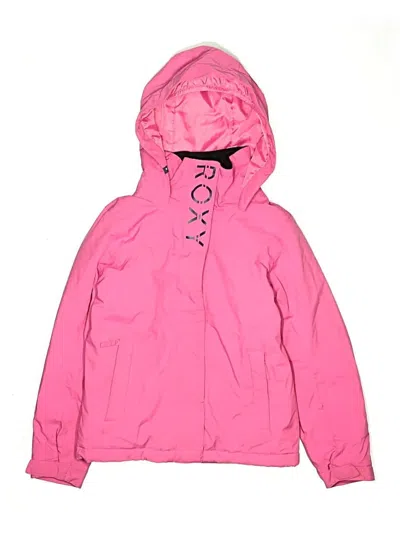 Pre-owned Roxy Kids' Snow Jacket In Pink