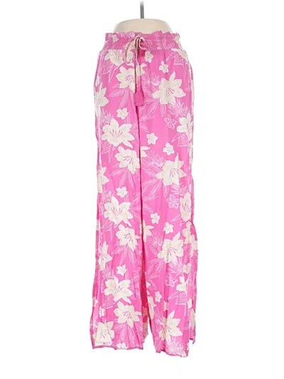 Pre-owned Roxy Snow Pants With Bib In Pink