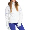 Roxy Snowblizzard Jacket In Wbb0- Bright White In Multi