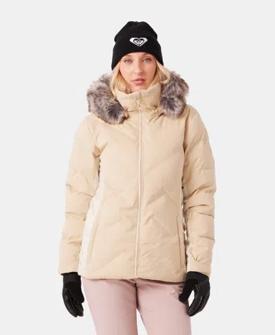 Roxy Snowdrift Jacket In Nude