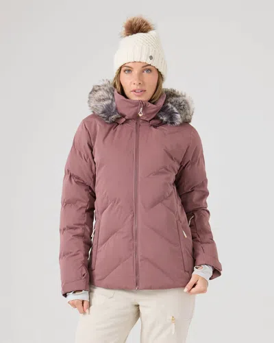 Roxy Snowdrift Jacket In Purple