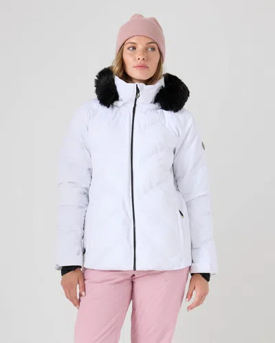 Roxy Snowdrift Jacket In White