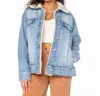 Roxy So Amped Denim Sherpa Jacket