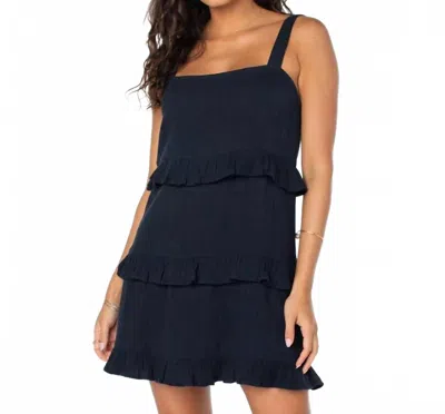Roxy Soft Sand Mini Dress In Black