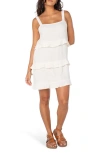 Roxy Soft Sand Ruffle Minidress In Parchment