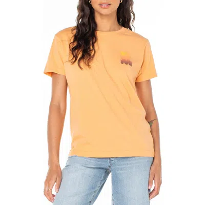 Roxy Sol Cotton Graphic T-shirt In Orange