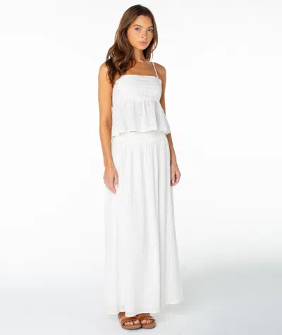 Roxy Sophie Maxi Skirt In Coconut Milk Solid