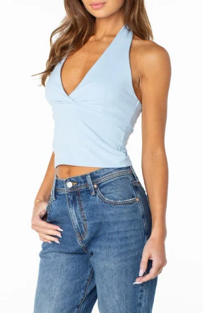 Roxy South Shore Crop Halter Top In Blue