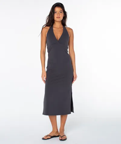Roxy South Shore Midi Dress In Gray