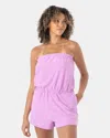 Roxy Special Feeling Terry Romper In Purple